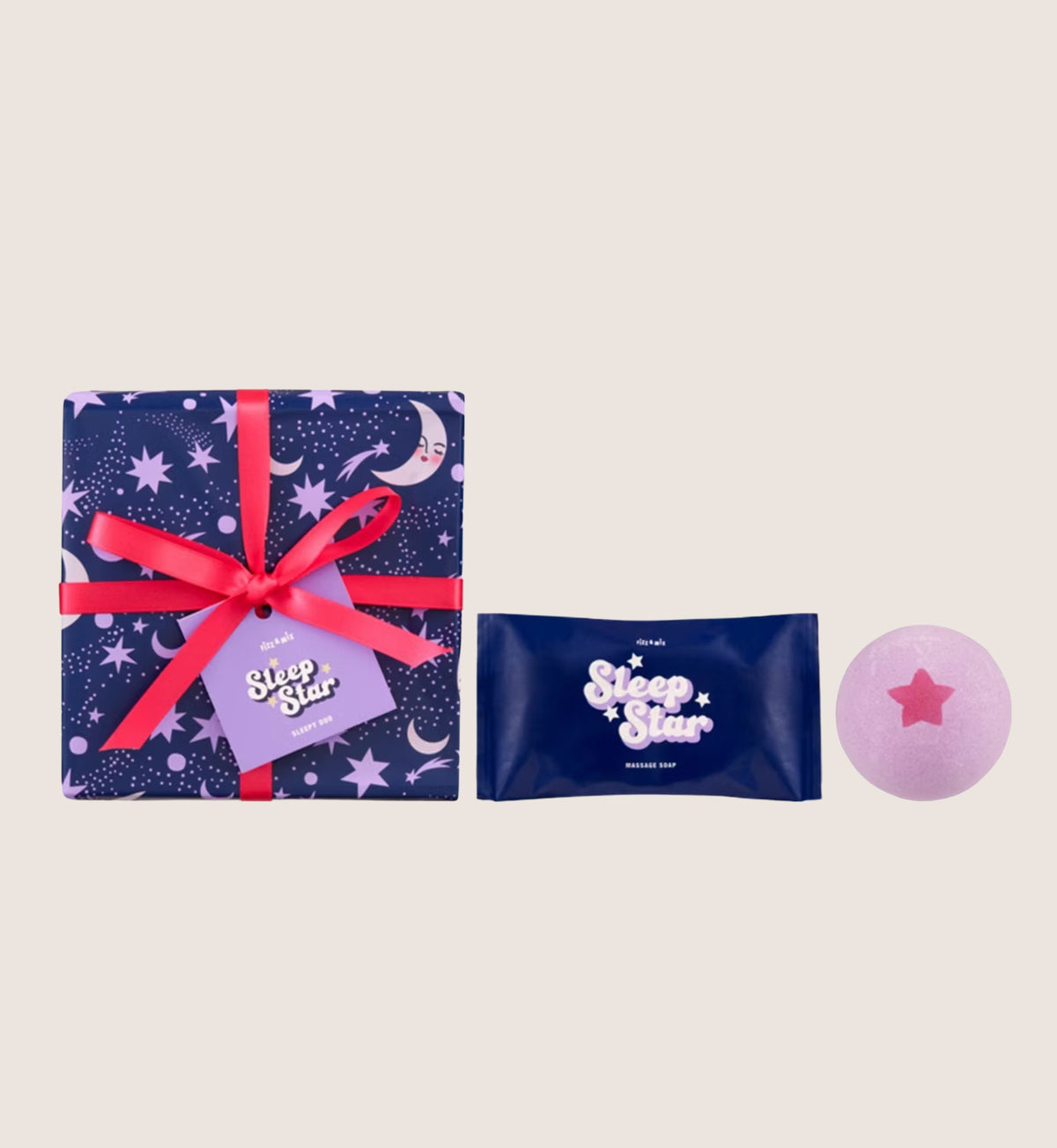 Fizz & Mix Sleep Star Sleepy Duo Bath & Body Gift Set For Her