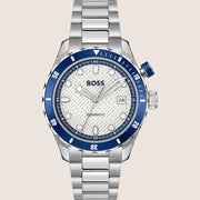 BOSS Men's Bossmatic Silver Dial Stainless Steel Automatic Watch 1514212