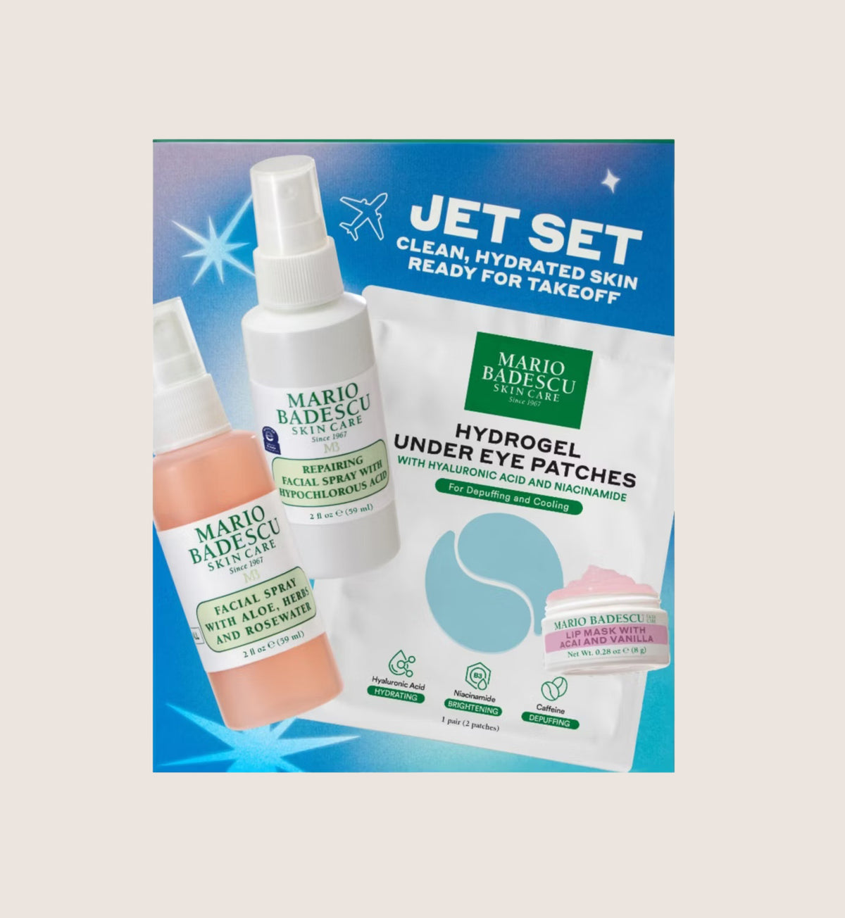 Mario Badescu Holiday Jet Skincare Gift Set For Her