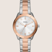 Fossil Dayle Two Tone Steel Bracelet Watch BQ3887