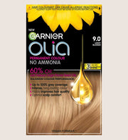 Garnier Olia 9.0 Light Blond: 100% Grey Coverage, No Ammonia, for brilliant, light blonde