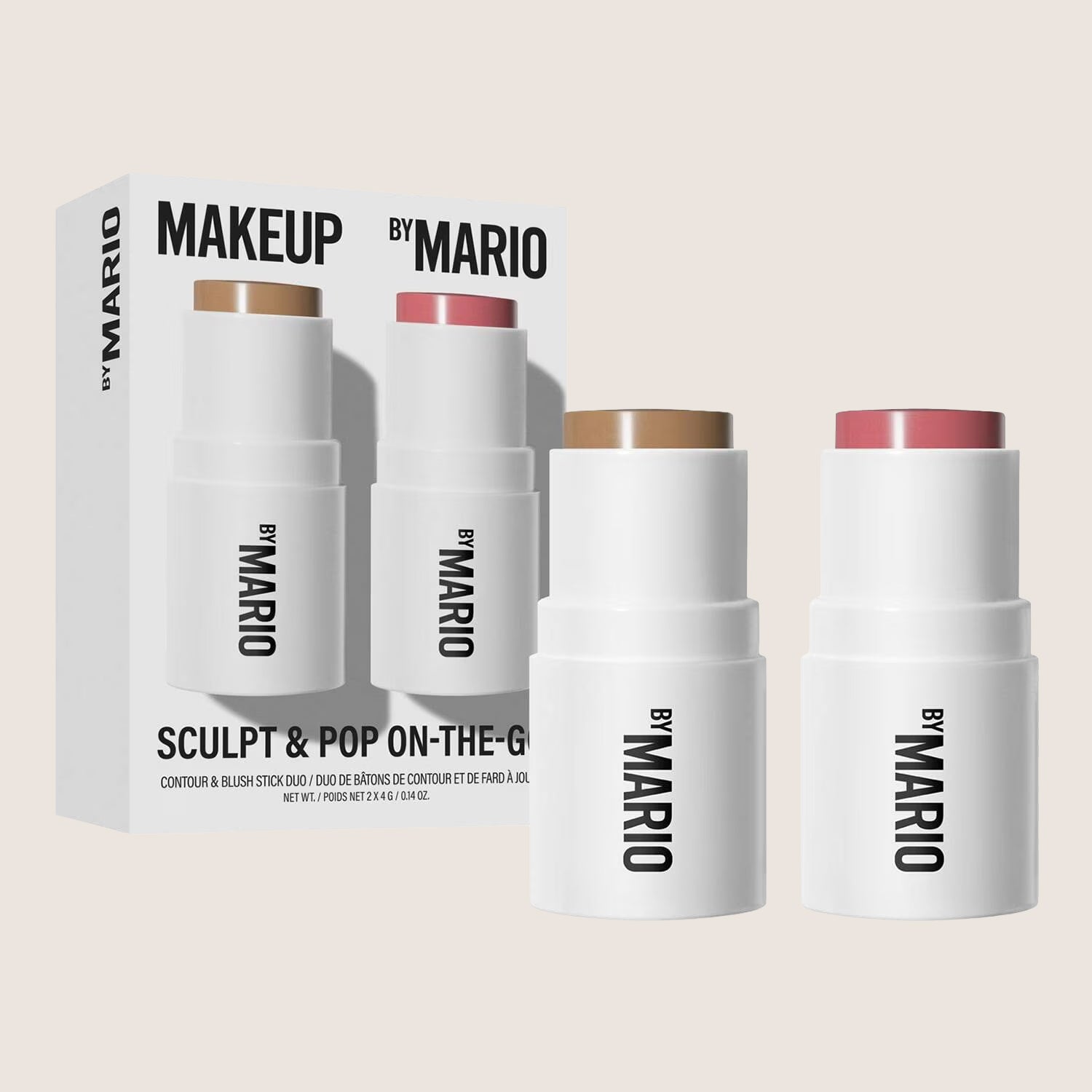 Makeup By Mario Sculpt & Pop On-The-Go Duo Mini Contour Blush