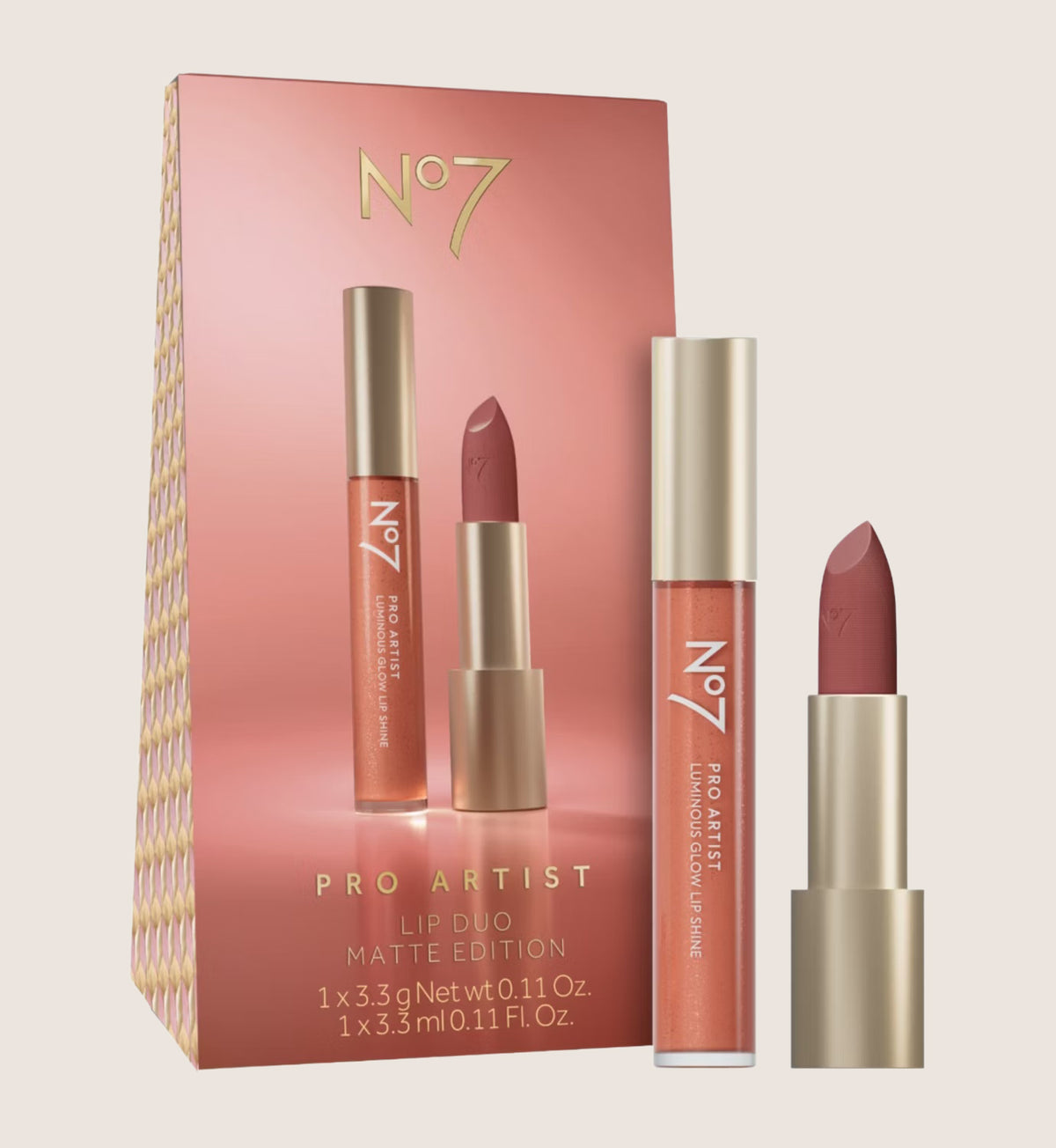 No7 Pro Artist Lip Duo Matte Edition Beauty Gift Set For Her