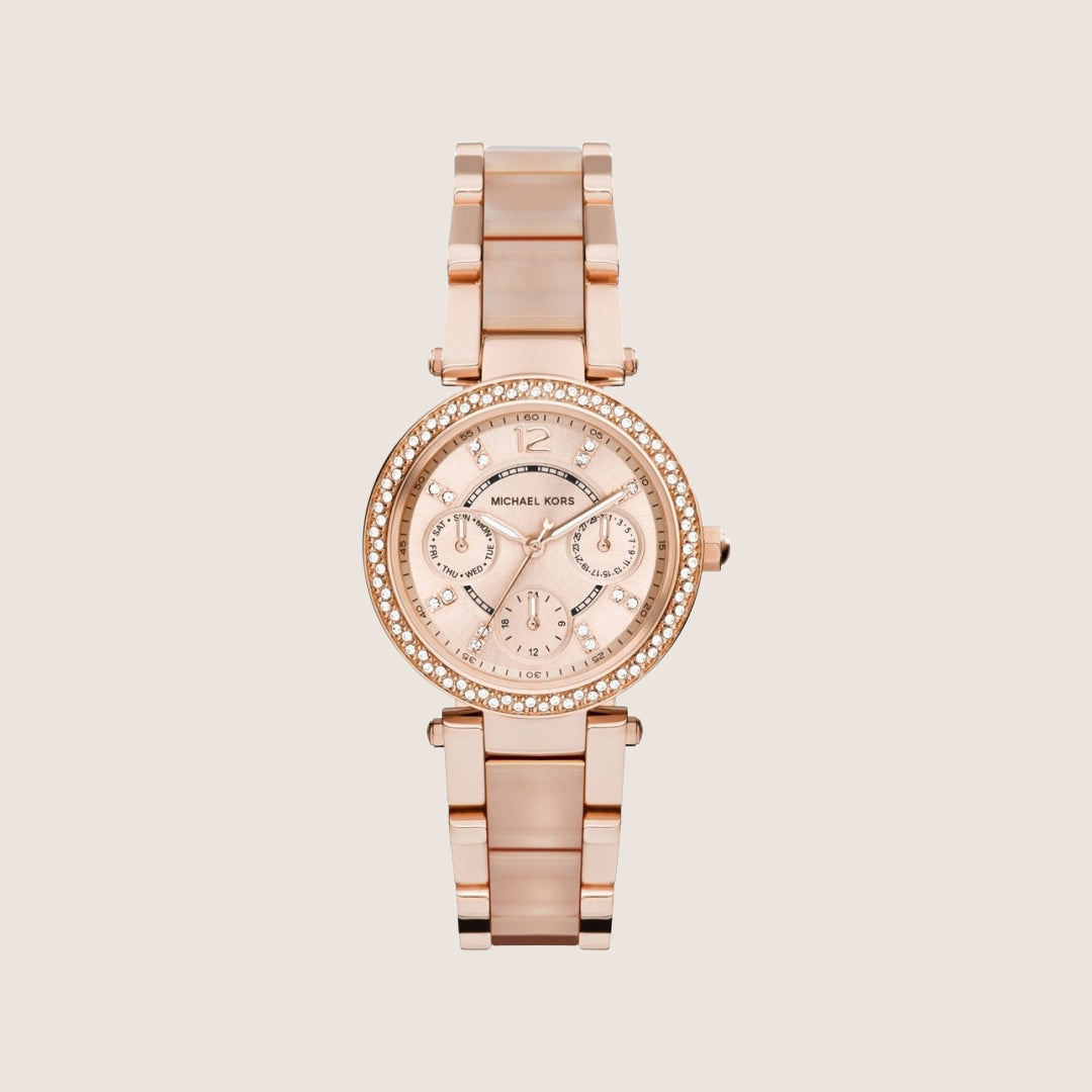 Michael Kors Women's Parker Rose Gold Dial Watch MK6110