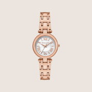 Michael Kors Women's Laney White Dial Rose Gold Case Watch MK4893