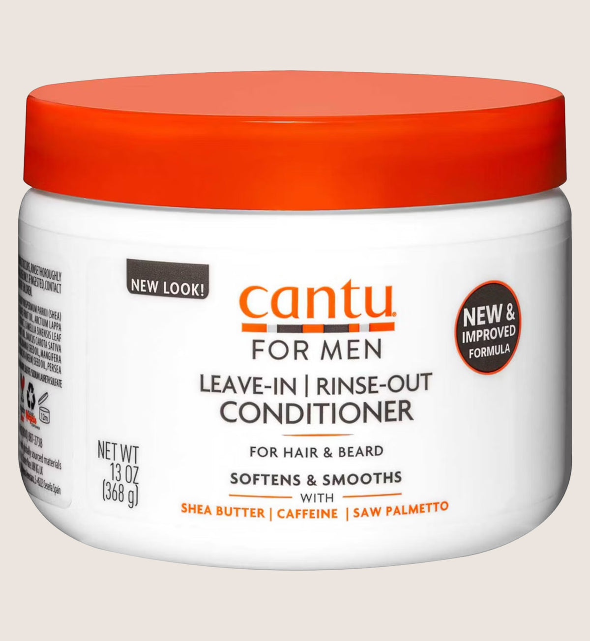 Cantu Men's Leave-In Conditioner Shea Butter for Hair & Beard 368g