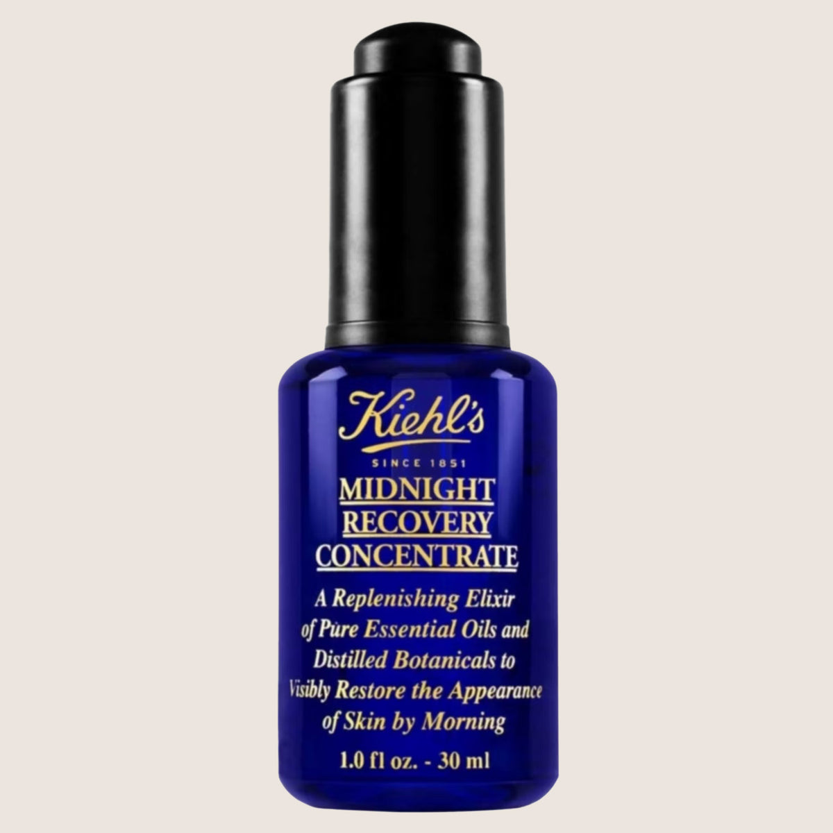 Kiehl's Midnight Recovery Concentrate Overnight Face Oil for Younger-Looking Skin 30ml