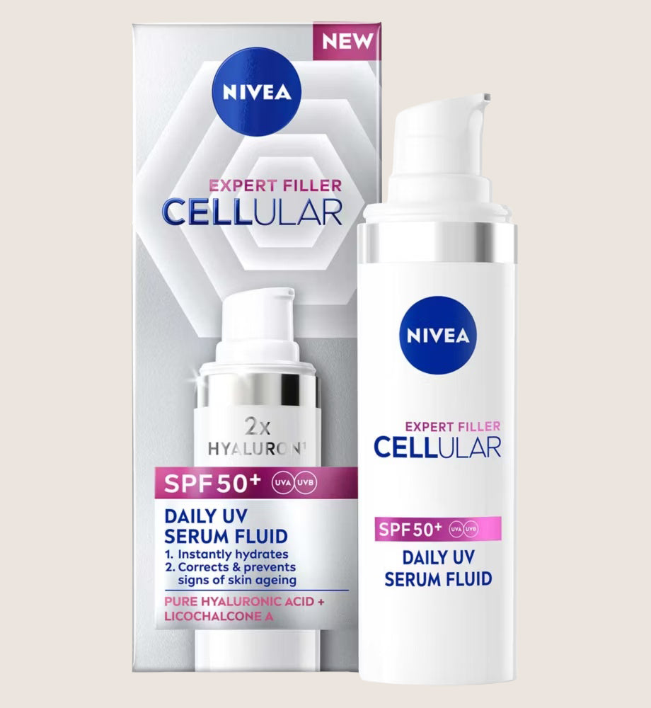 NIVEA Cellular Expert Filler Daily UV Face Serum Fluid SPF50+ 30ml