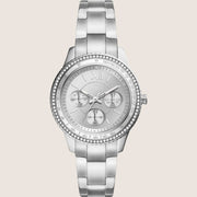 Fossil Stella Silver Steel Signature Bracelet Watch ES5108