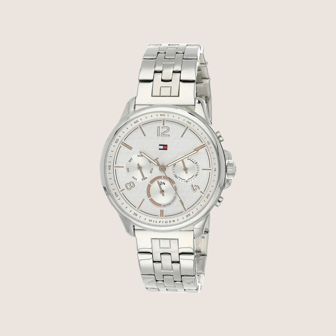 Tommy Hilfiger Women's Harper Chronograph White Dial Stainless Steel 1782222