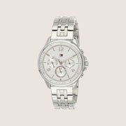 Tommy Hilfiger Women's Harper Chronograph White Dial Stainless Steel 1782222