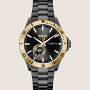 BOSS Men's All-Black Automatic Steel Bracelet Watch 1514203