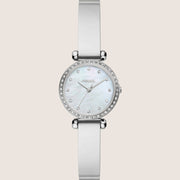Fossil Tillie Silver Bangle Bracelet Watch BQ3893