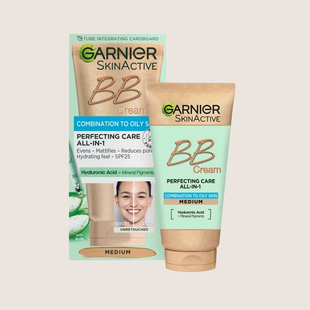 Garnier Oil-Free Perfecting Care All-in-1 BB Cream SPF25 Medium Shade 50ml