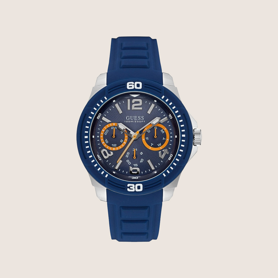 Guess Mens Sport Watch Blue Dial W0967G2