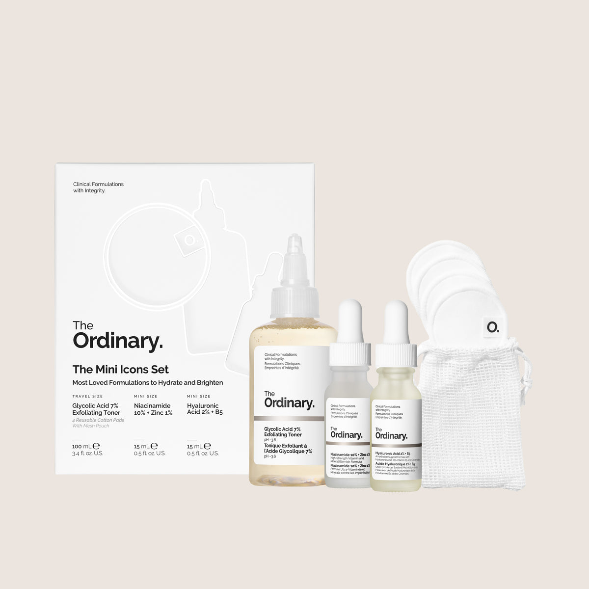 The Ordinary The Mini Icons Set Travel Favorites (5-Piece Mini Kit)