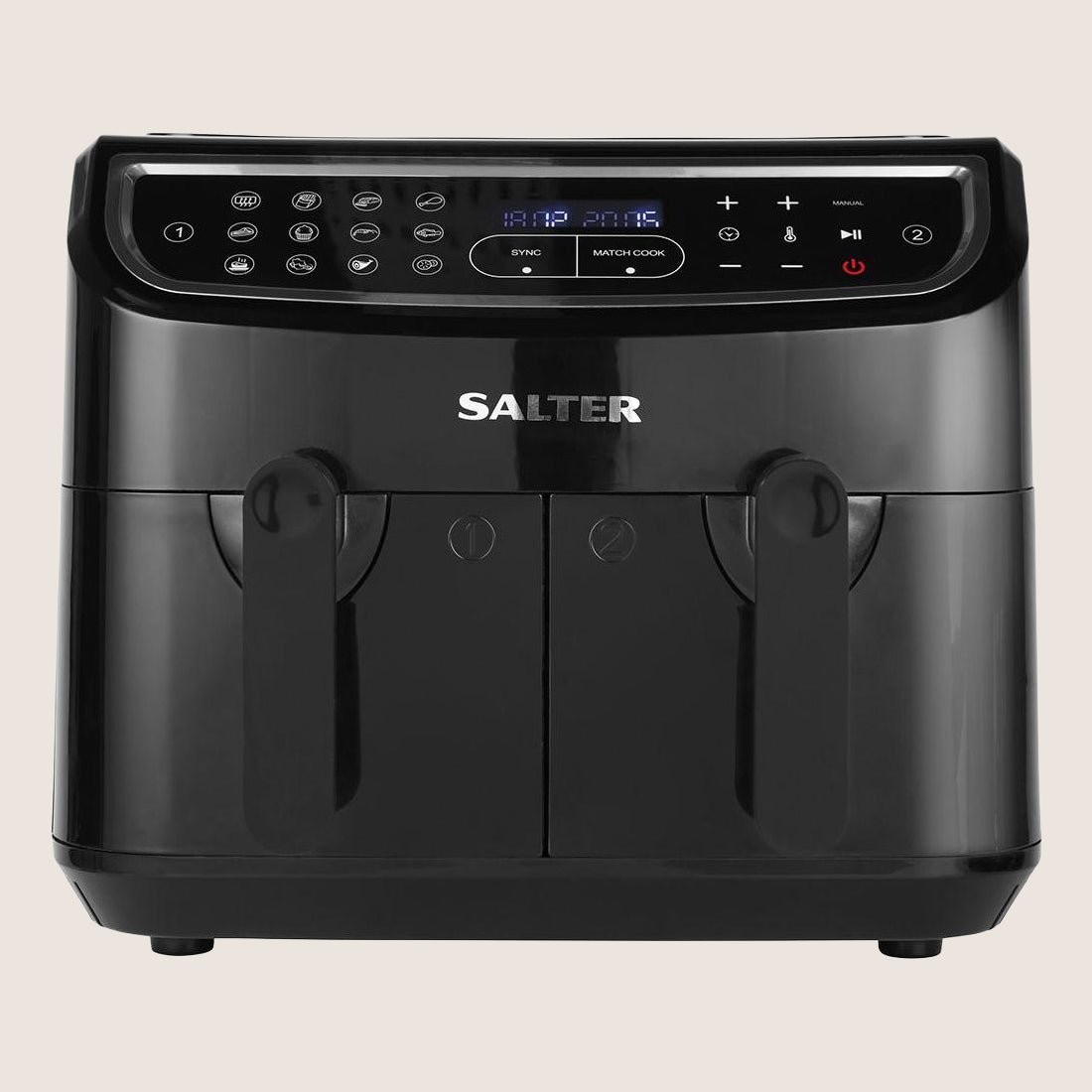 SALTER CUR4692BLK Dual Cook Pro Air Fryer 12 Programs 8.2L - Black