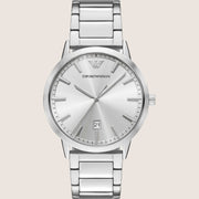 Emporio Armani Mens Watch Silver Stainless Steel Bracelet AR11730