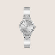 Guess Women's Tri Luxe Watch Crystal-Set Silver Dial GW0474L1