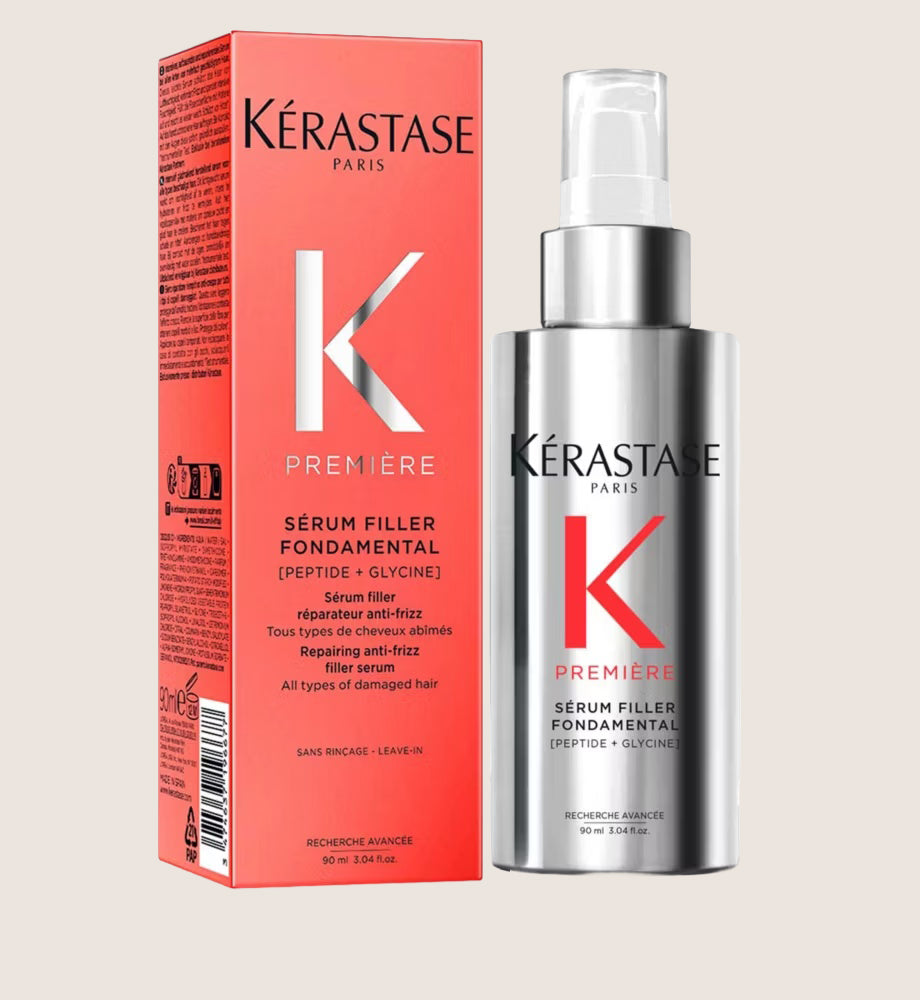 Kérastase Première Repairing Anti-Frizz Filler Heat Protecting Hair Serum for Damaged Hair with Peptides and Glycine Professional Care 90ml