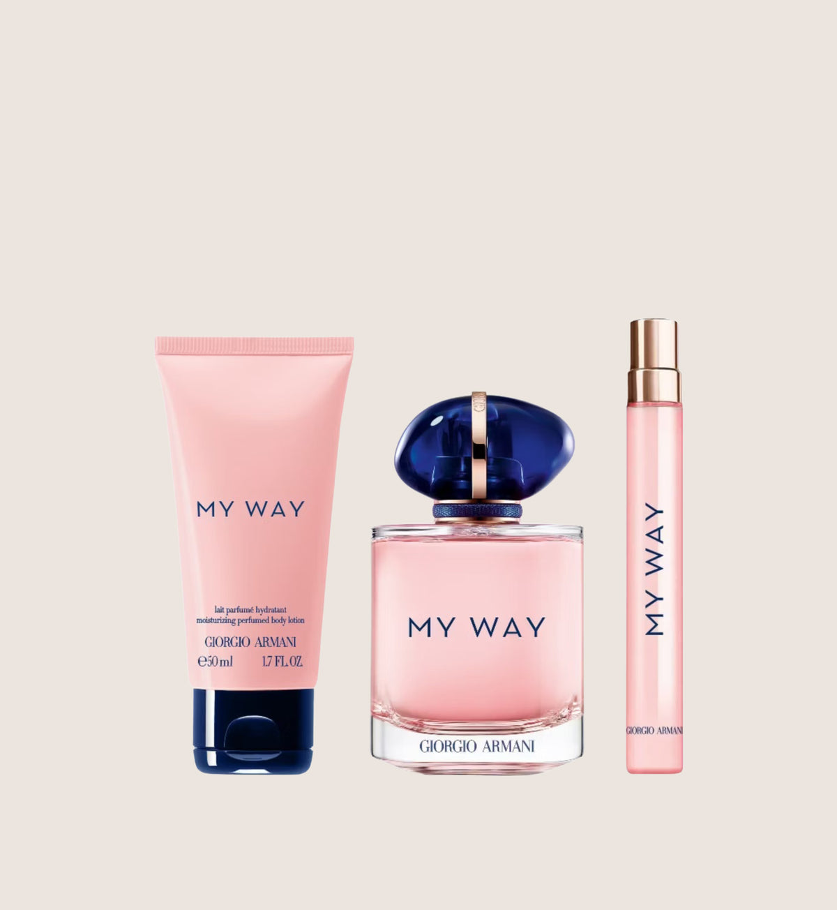 Giorgio Armani My Way Eau De Parfum 90ml & 10ml And My Way Body Lotion 50ml Holiday Fragrance Gift Set For Her