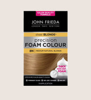 John Frieda Precision Foam Colour 8N Medium Natural Blonde Color Care 130ml
