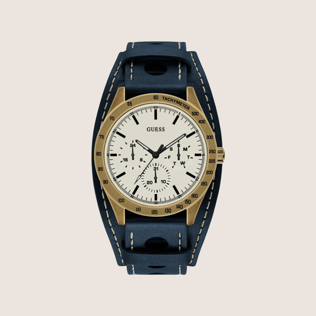 Guess Mens Watch Beige Dial W1100G2