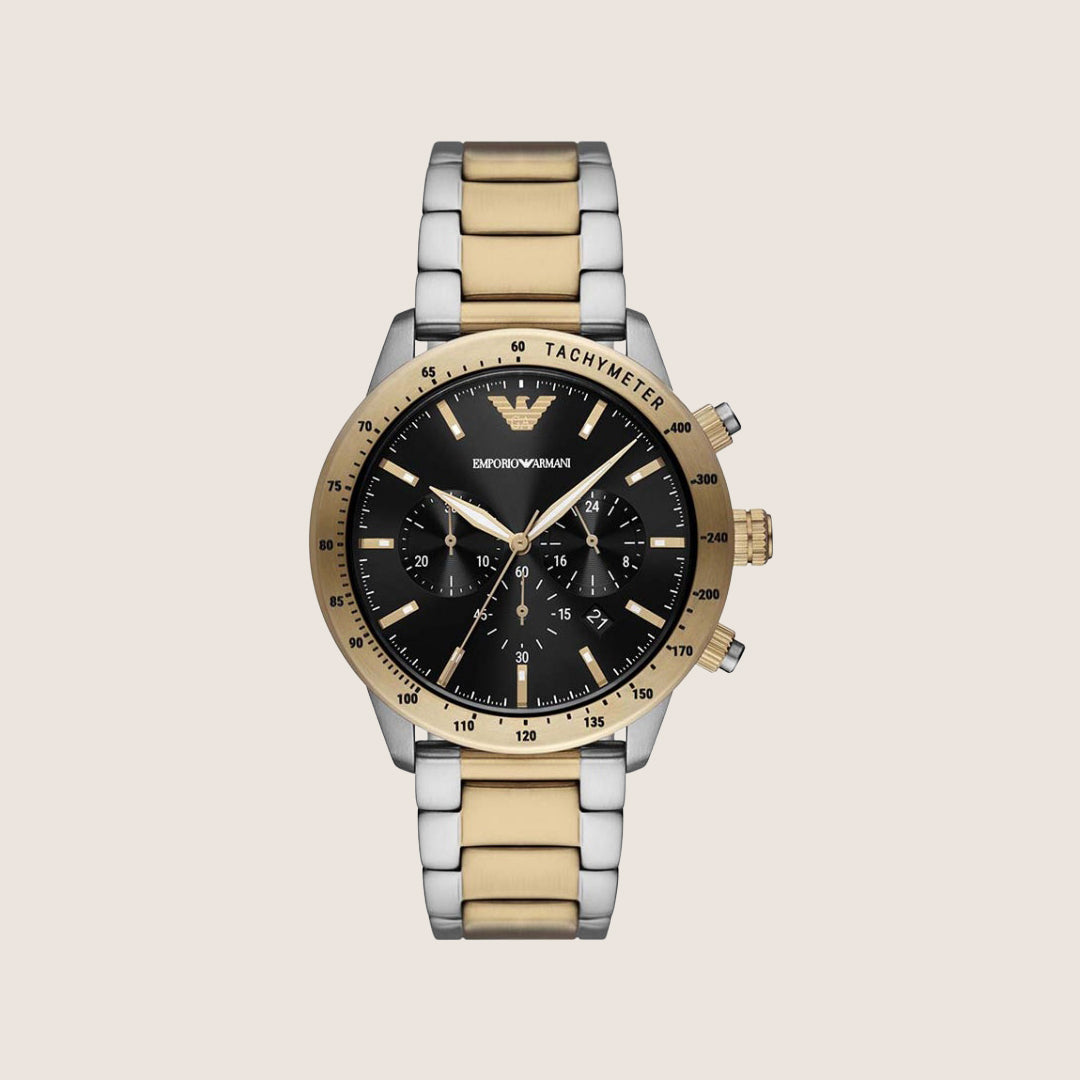 Emporio Armani Men's Watch Two-Tone Steel Bracelet Stylish AR11521