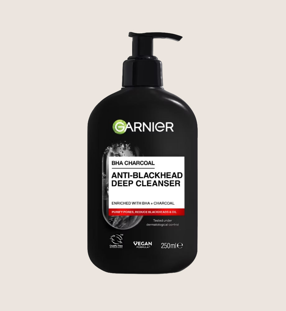 Garnier Pure Active Anti Blackhead Deep Cleanser Enriched with BHA Salycilic Acid Charcoal