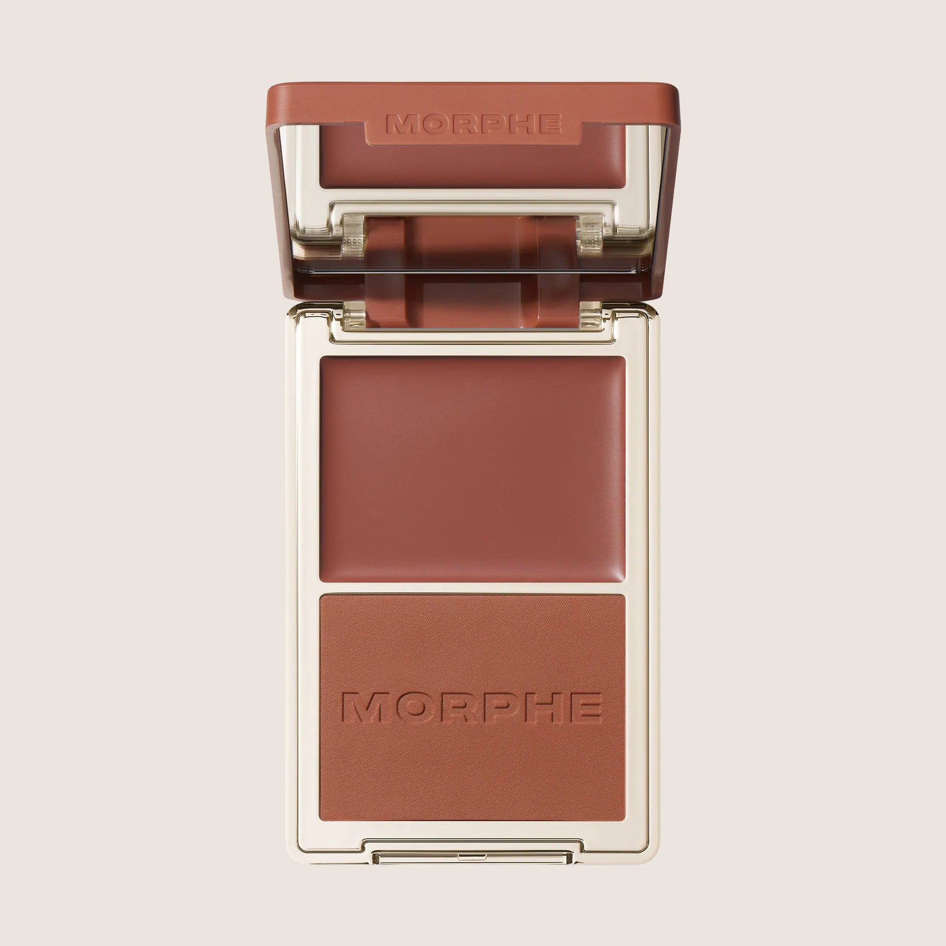Morphe Cheek Thrills Duos + Dual-Ended Sculpt Brush Premium Formula