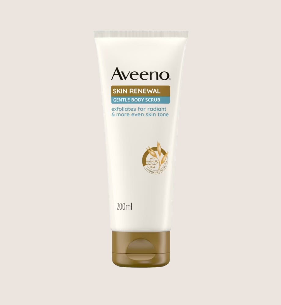 Aveeno Skin Renewal Wash Off Gentle Body Scrub Gentle Cleanse 200ml