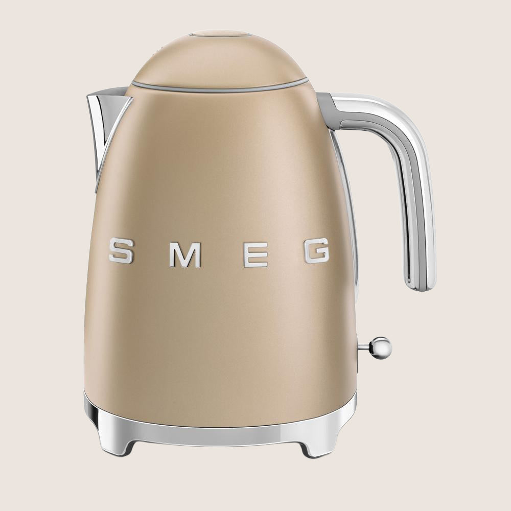 SMEG KLF03CHMUK Jug Kettle with Matt Champagne Finish 1.7L - Matt Champagne