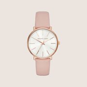 Michael Kors Women's Pyper Clear Stone-Set White Dial Watch MK2741