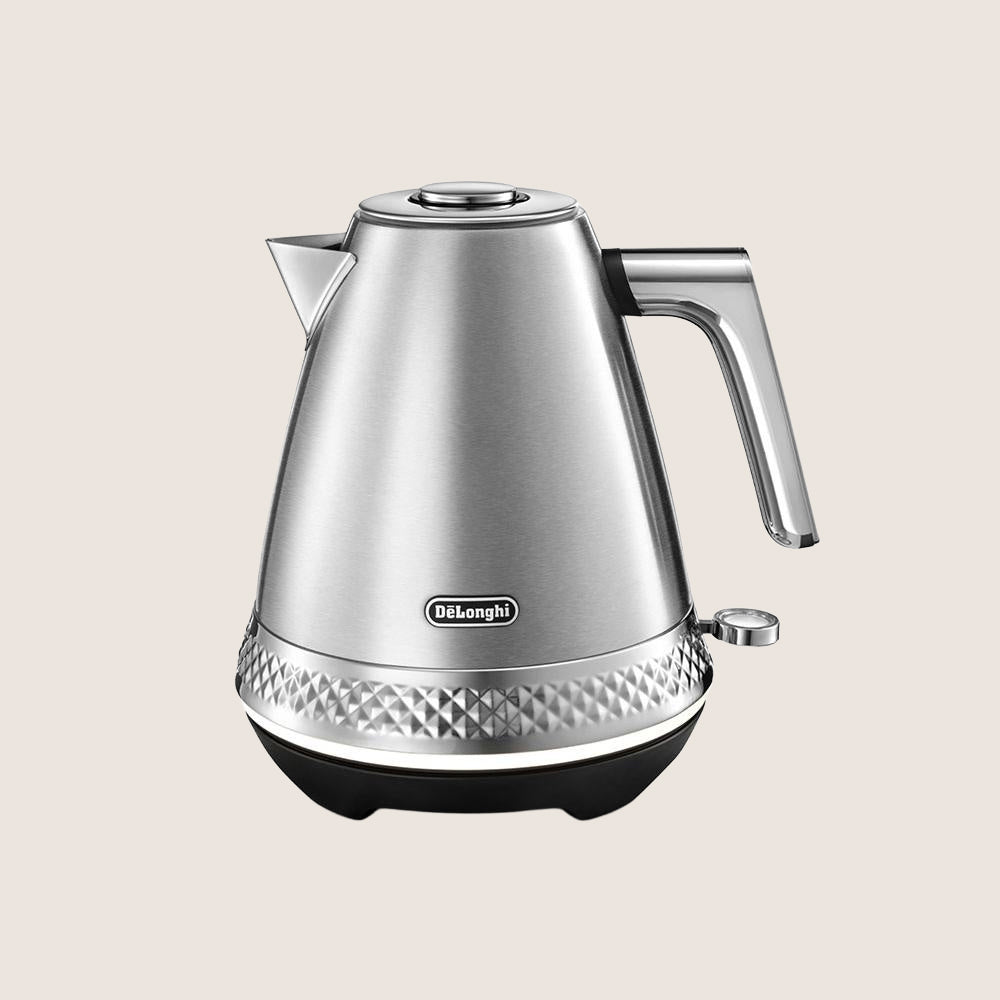 DELONGHI Diadema KBV3001.M Jug Kettle with Soft-Open Lid 1.7L - Stainless Steel