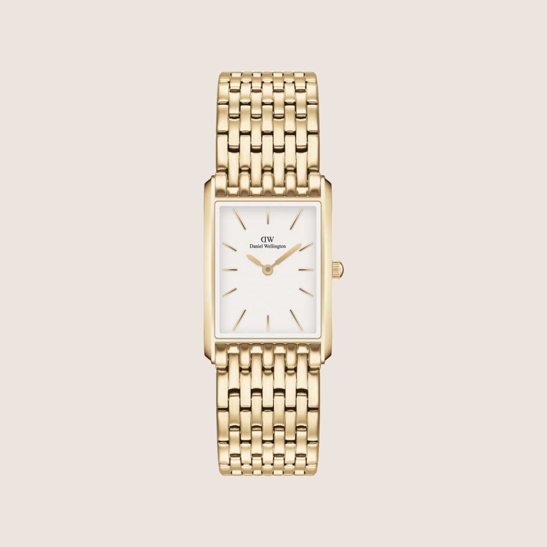 Daniel Wellington Women's Bound Gold Steel White Dial Watch DW00100705