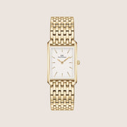 Daniel Wellington Women's Bound Gold Steel White Dial Watch DW00100705