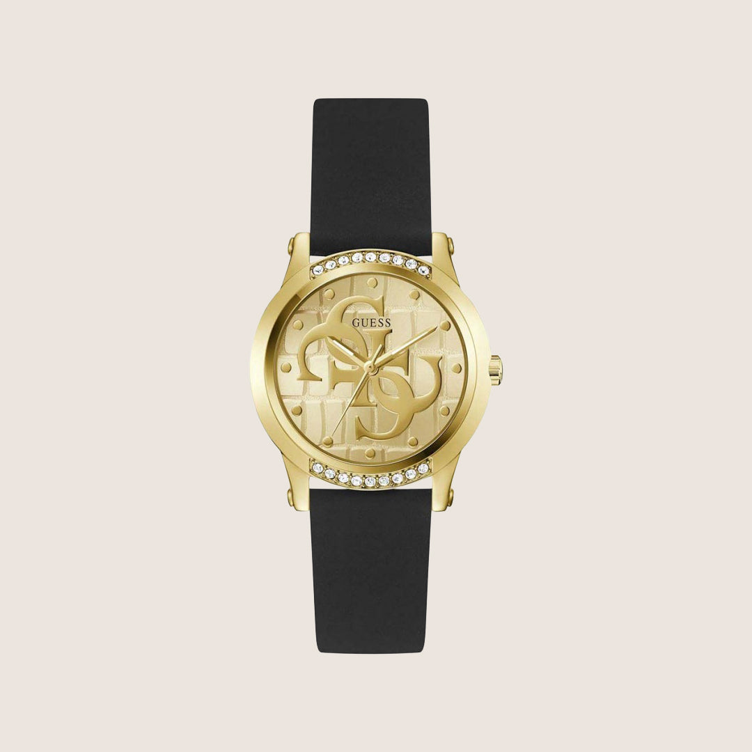 Guess Women's Annette Watch Crystal-Set Gold Dial GW0860L1