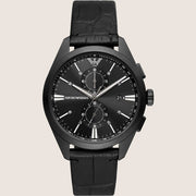 Emporio Armani Mens Watch Black Leather Strap AR11483