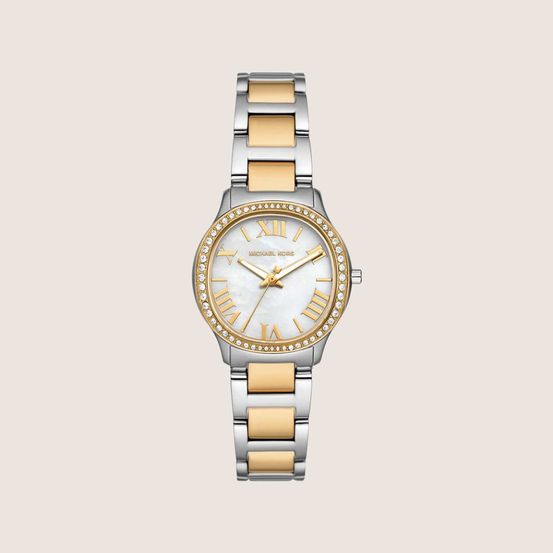 Michael Kors Women's Sage White Dial Silver Case Watch MK4910