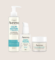Aveeno Face Calm and Restore Morning Nourish Routine Bundle Premium Skincare