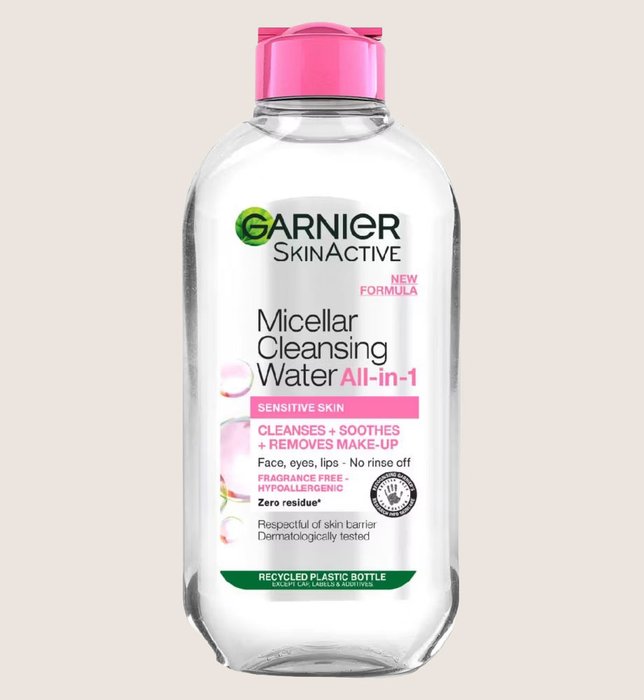 Garnier Micellar Water, Gentle face cleanser & Makeup Remover for Sensitive Skin 200ml