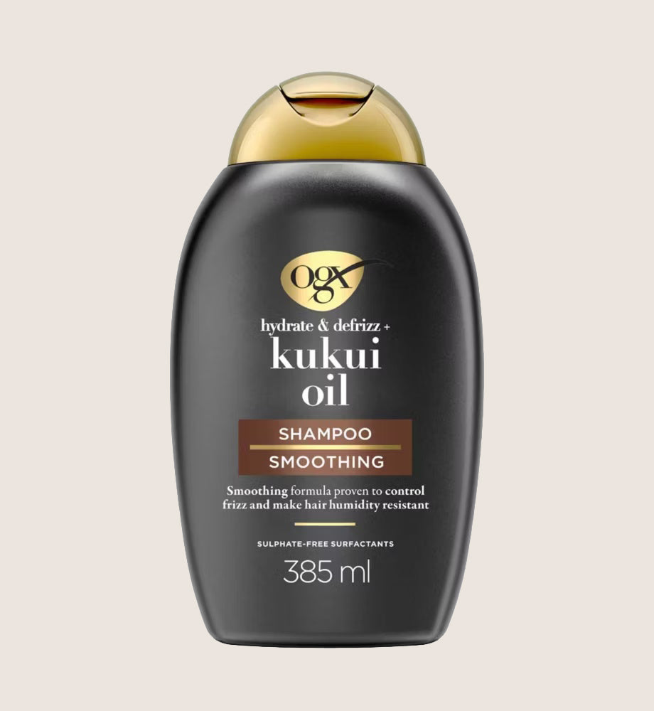 OGX Hydrate & Defrizz+ Kukui Oil pH Balanced Smoothing Anti-Frizz Shampoo 385ml