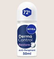 NIVEA Derma Control Restore Sensitive Skin 72h Deodorant Roll On 72-Hour Protection 50ml