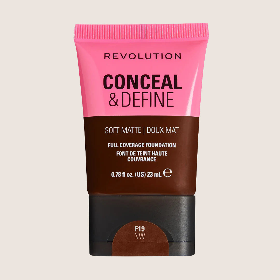 Revolution Conceal & Define Soft Matte Tube Foundation Flawless Base