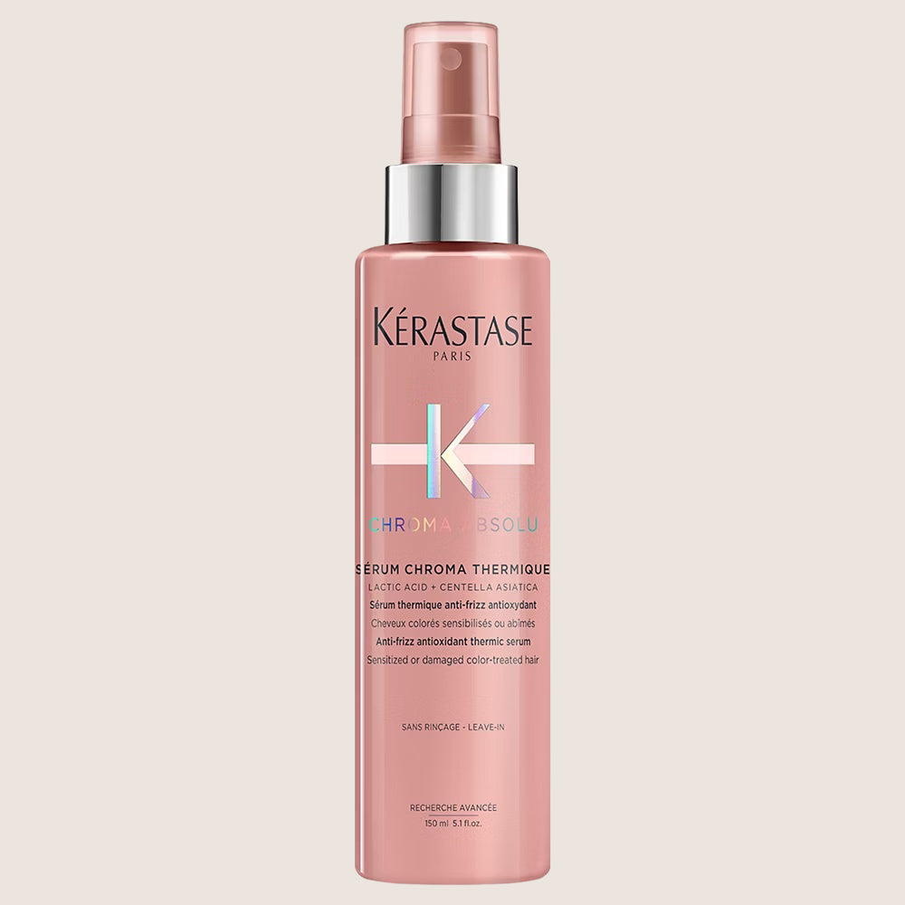 Kérastase Chroma Absolu, Heat Protection Serum, Anti-Frizz, For Damaged Colour-Treated Hair, With Vitamin E, Professional Care 150ml