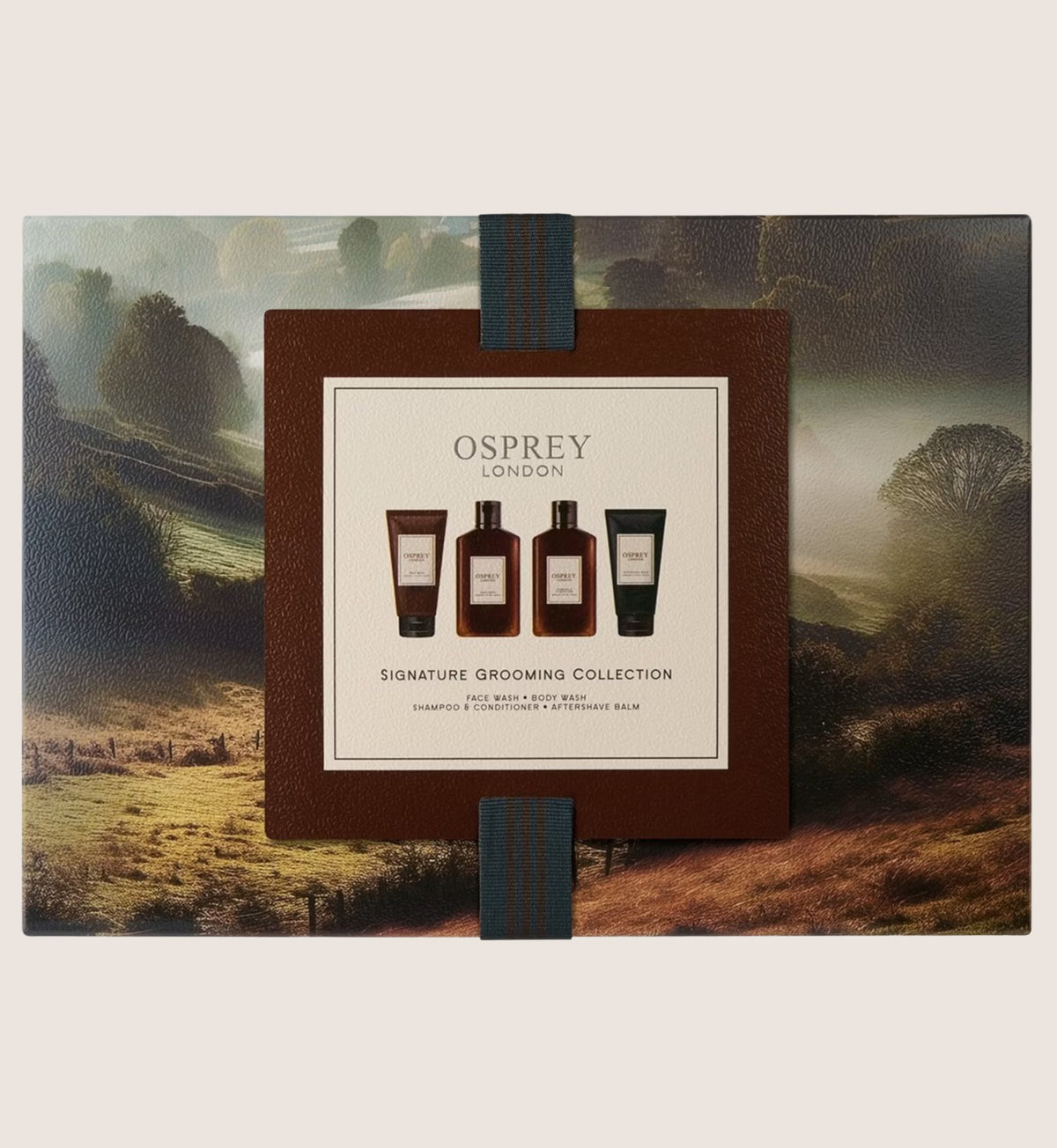 Osprey London Grooming Collection Gift Set - Face Wash, Body Wash, Shampoo & Aftershave Balm