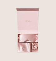 Silk Addict 100% Mulberry Silk Pale Pink Beauty Gift Set For Her