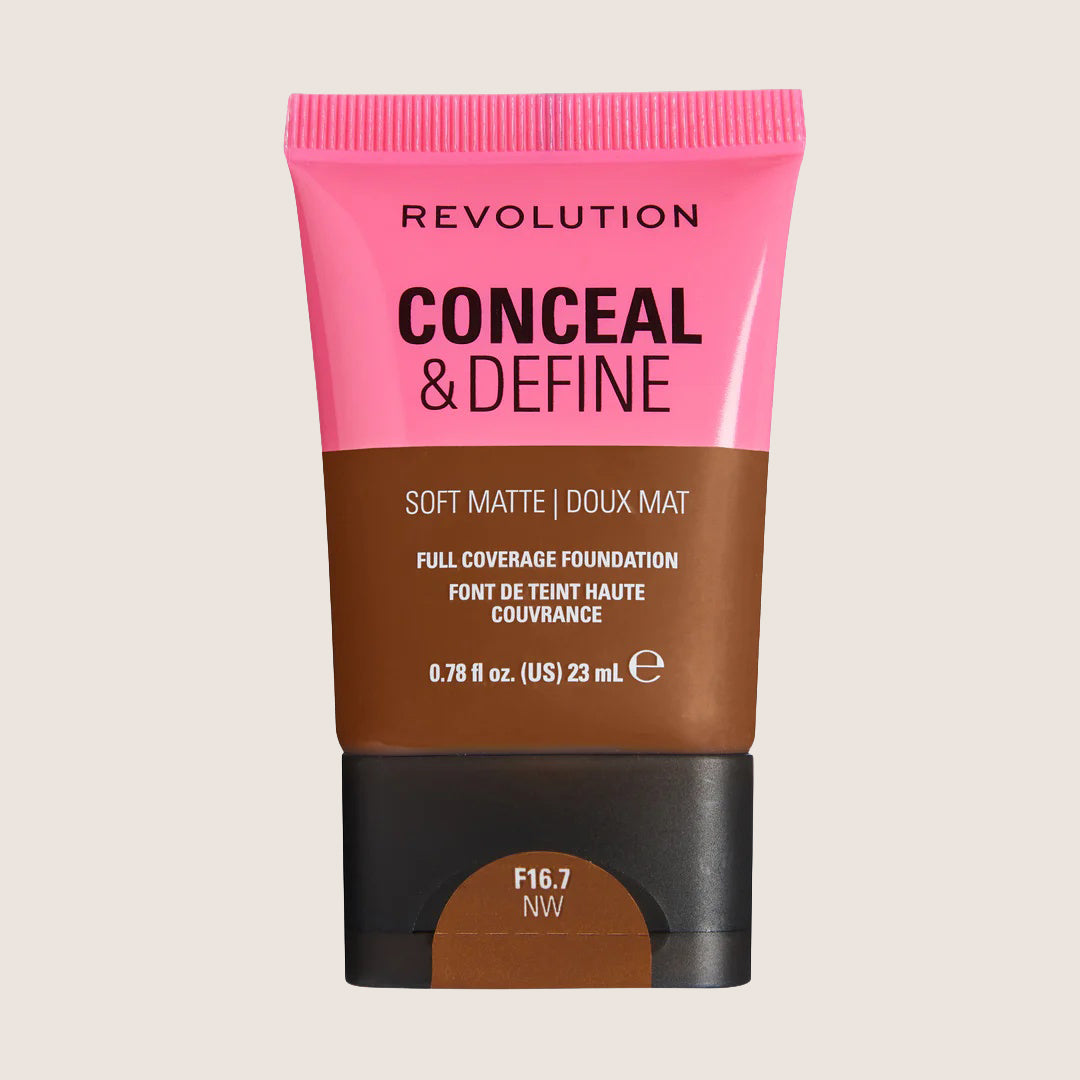 Revolution Conceal & Define Soft Matte Tube Foundation Flawless Base