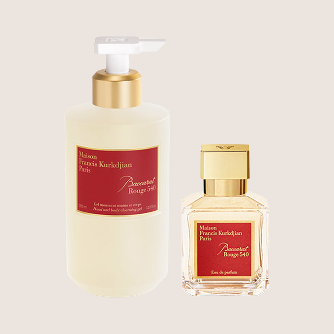 Maison Francis Kurkdjian Unisex Baccarat Rouge 540 Scented Cleansing Gel and Eau de Parfum Signature Duo Set