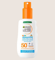 Garnier Ambre Solaire SPF 50+ Kids Sensitive Advanced Sun Cream Spray SPF50+ 150ml